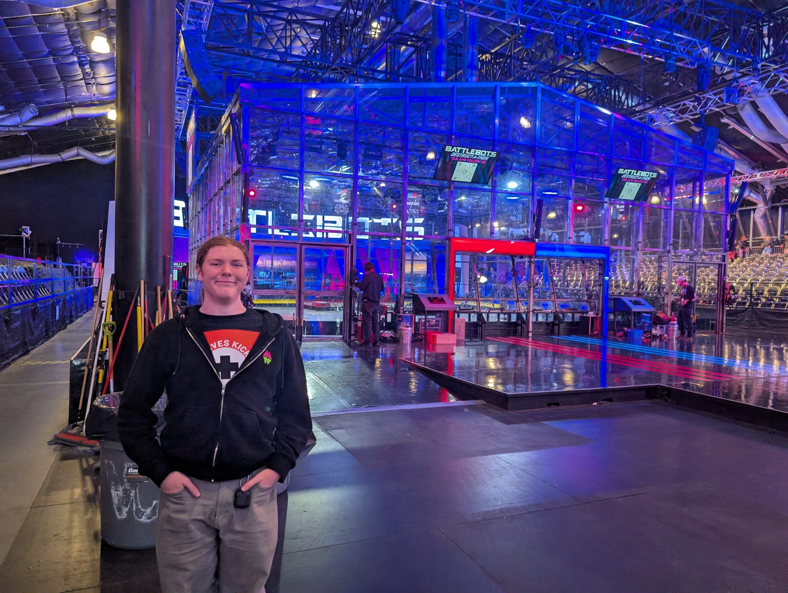 The BattleBots arena in Las Vegas